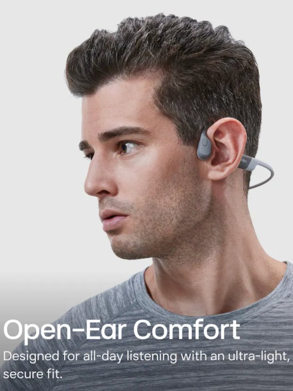 Shokz OpenRun Bone Conduction Open-Ear Headphones